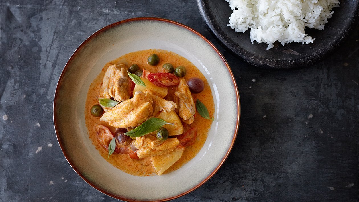 Rotes Hühner-Curry nach Thailändischer Art &amp; Kokosnussmilch Rezepte