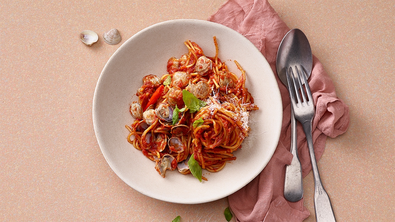 Tomaten-Spaghetti mit Vongole – Rezepte